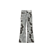 Heart Pocket Camouflage Denim Jeans