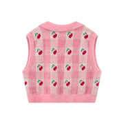 A Funny Flavor Cherry Sleeveless Vest