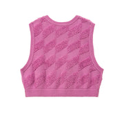 Climbing The Walls Loose Fit Sleeveless Knit Vest