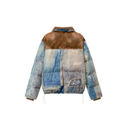 Printed Overfit Wellon Padded Jacket