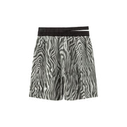 Zebra Print Wide Shorts