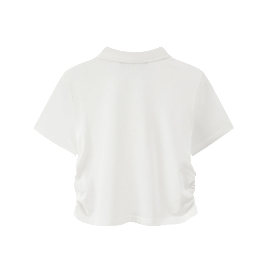 CHUU For Starter Polo Cropped Top