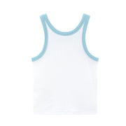 Color Matching Simple Logo Sleeveless Top