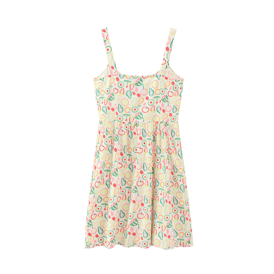 CHUU Fruit Salad Sleeveless Dress