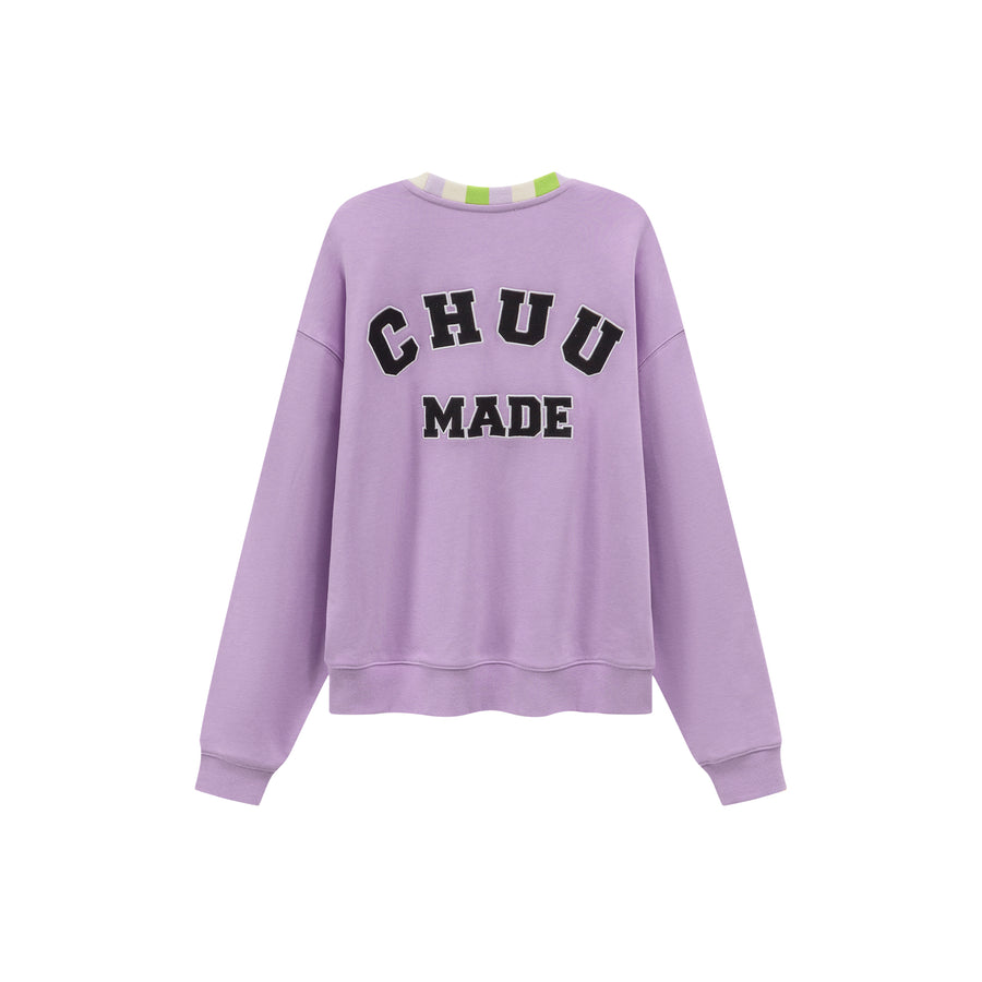 CHUU Chuu Heart Printing Sweater