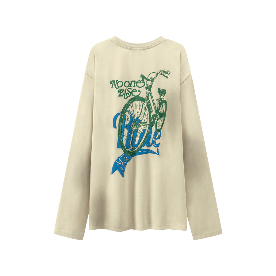 CHUU Noe Printed Long Sleeve T-Shirt