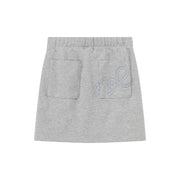 Waist Band Jogger Mini Skirt