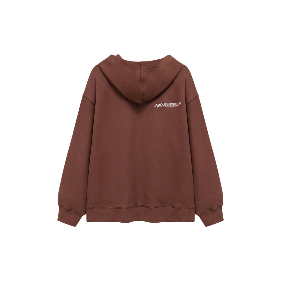 CHUU Colored Loose Fit Button Hoodie