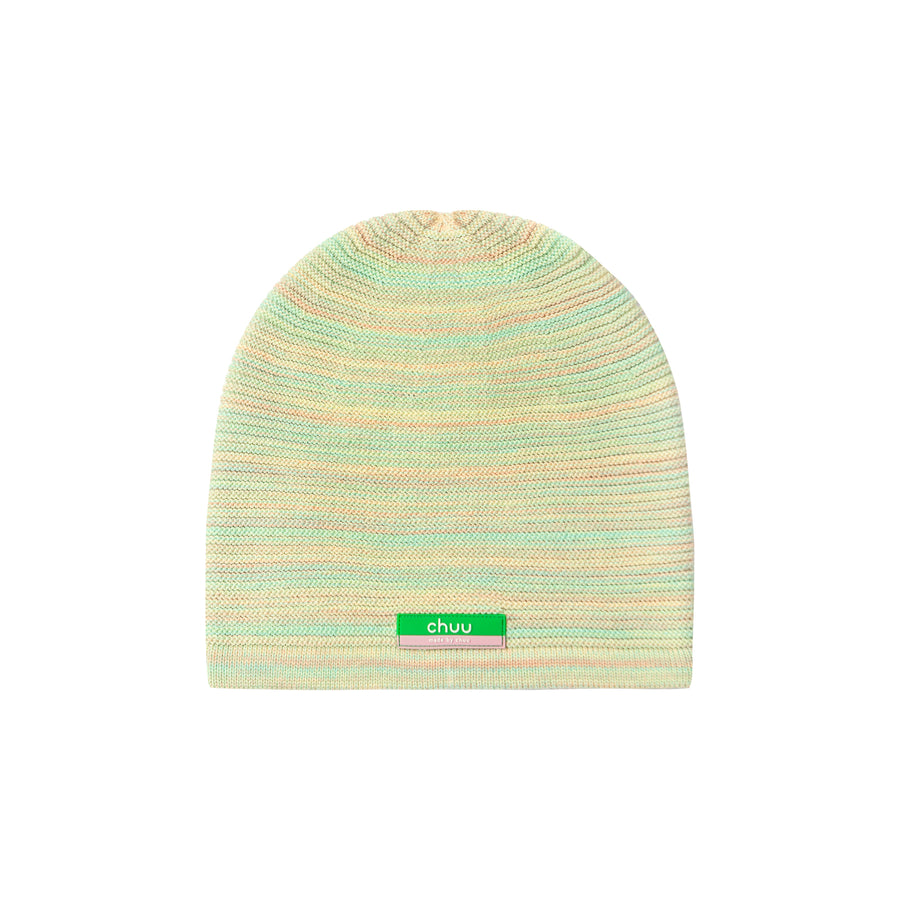 CHUU Colorful Mini Stripes Knit Beanie Hat