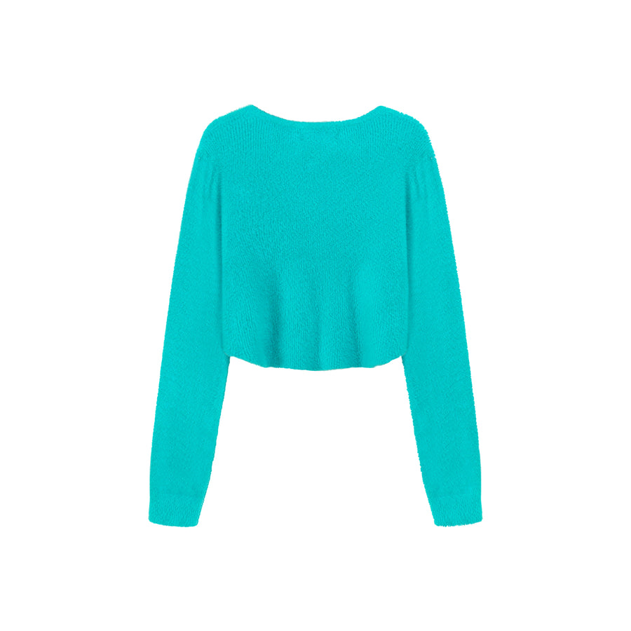 CHUU Chase The Dream Cropped Knit Sweater