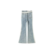 Washed Bootcut Denim Jeans