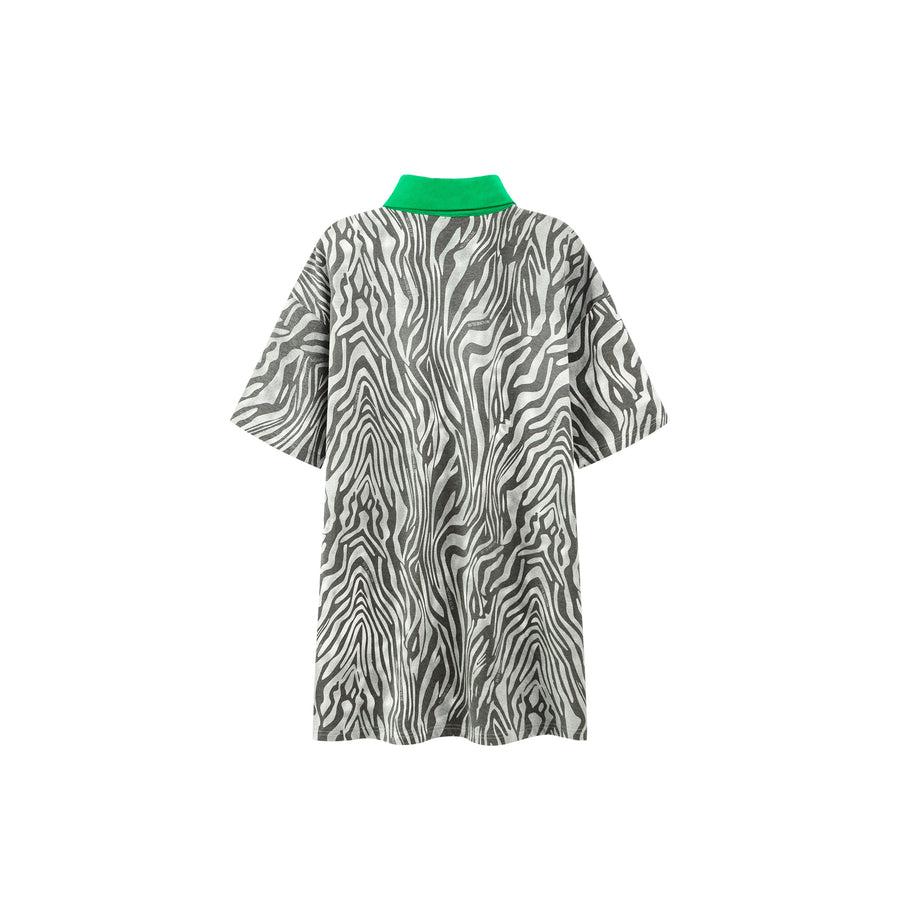 CHUU Zebra Loosefit T-Shirt Dress