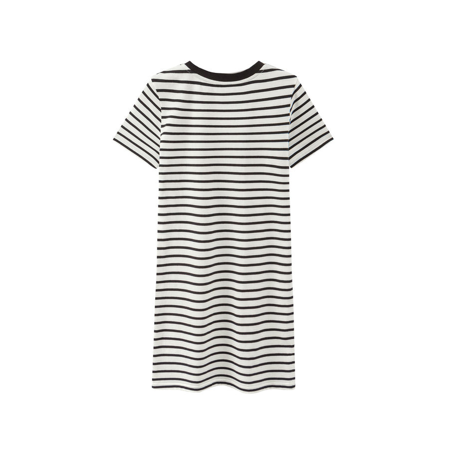 CHUU Spill Your Secrets Stripes Dress