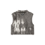 Printed Loose Fit Vest