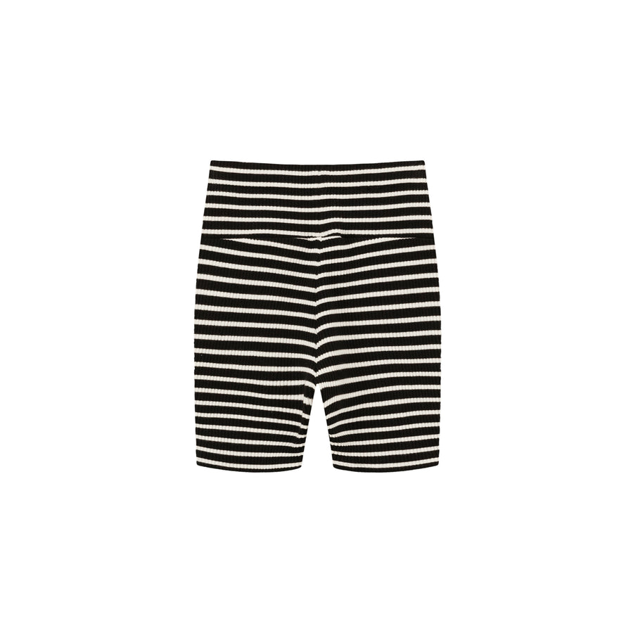 CHUU Striped Ribbed Biker Shorts