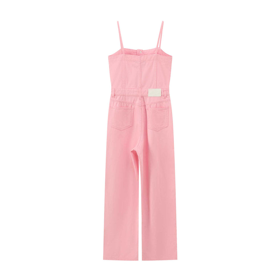 CHUU Slit Wide Jumpsuit