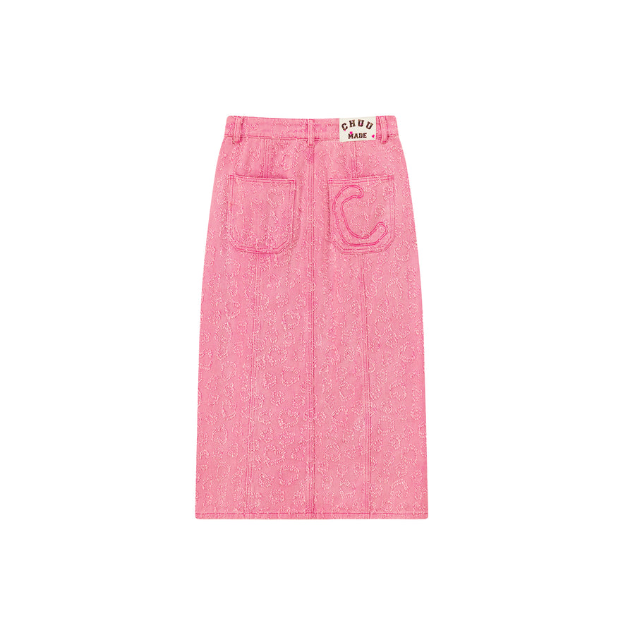 CHUU Baby Girl Split A-Line Long Skirt