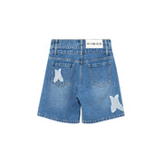 Wide Denim Shorts