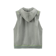 Gray Overfit Hooded Vest