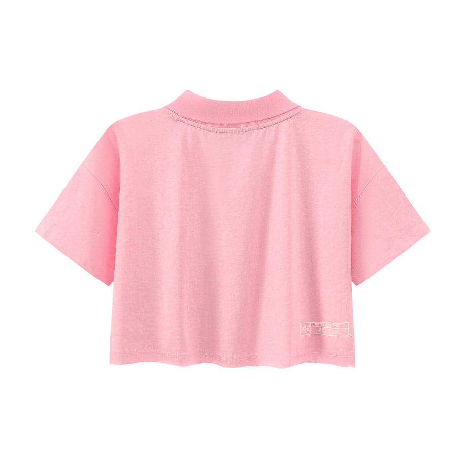 CHUU Boot Print Cut Crop T-Shirt