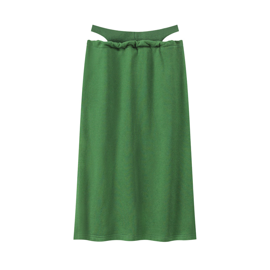 CHUU Front Slit Sport Midi Skirt