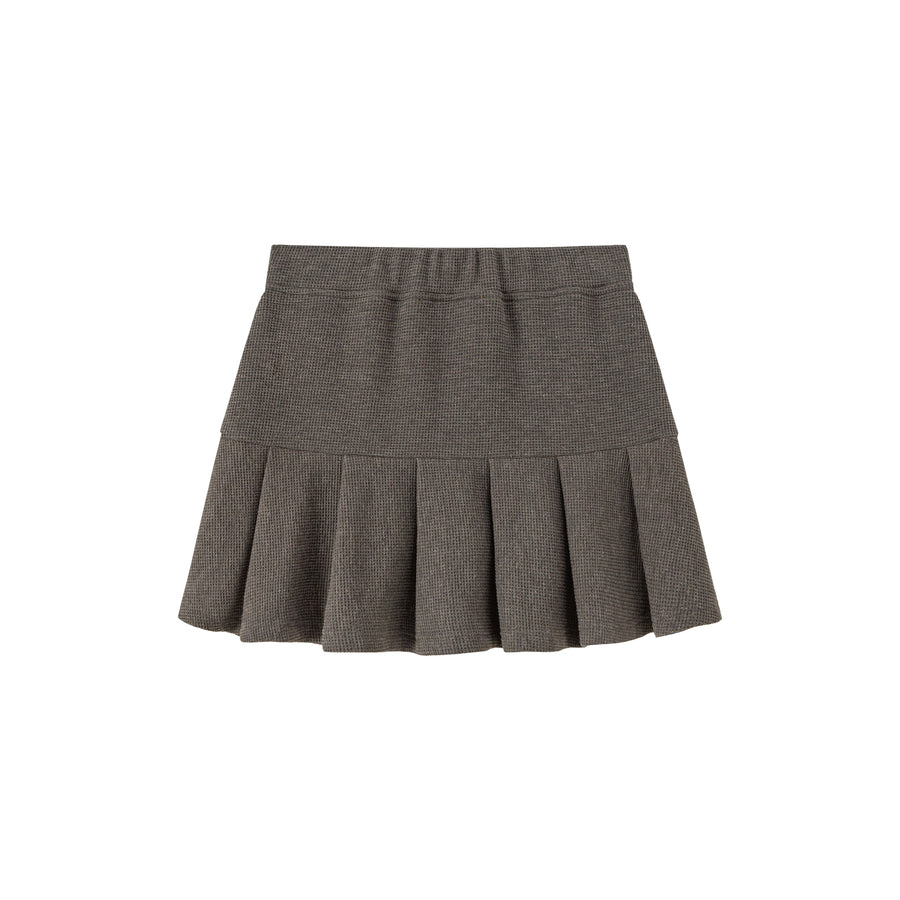 CHUU Waist Strings Pleated Tennis Skirt