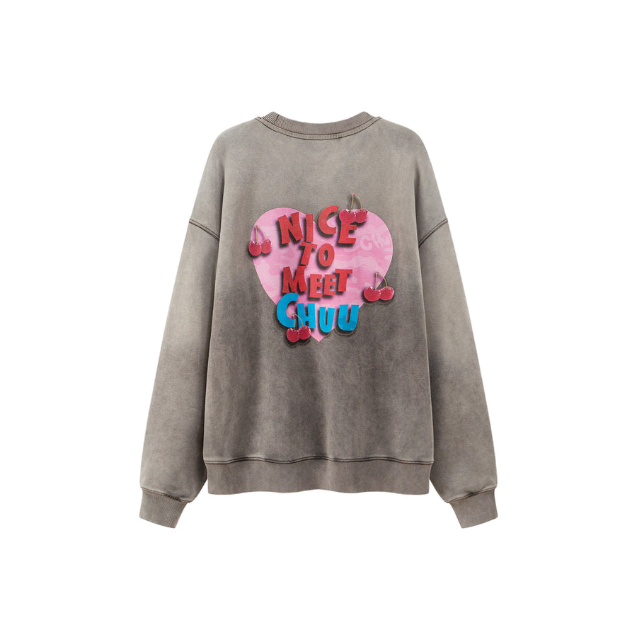 CHUU We Have Met Before Chuu Loose Fit Sweatshirt