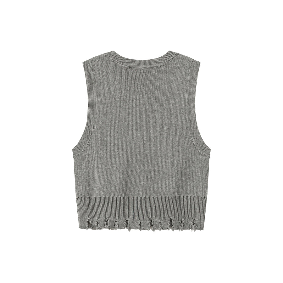 CHUU My Heart Is Pounding Knit Vest