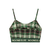 Scottish Check Crop Cami Top