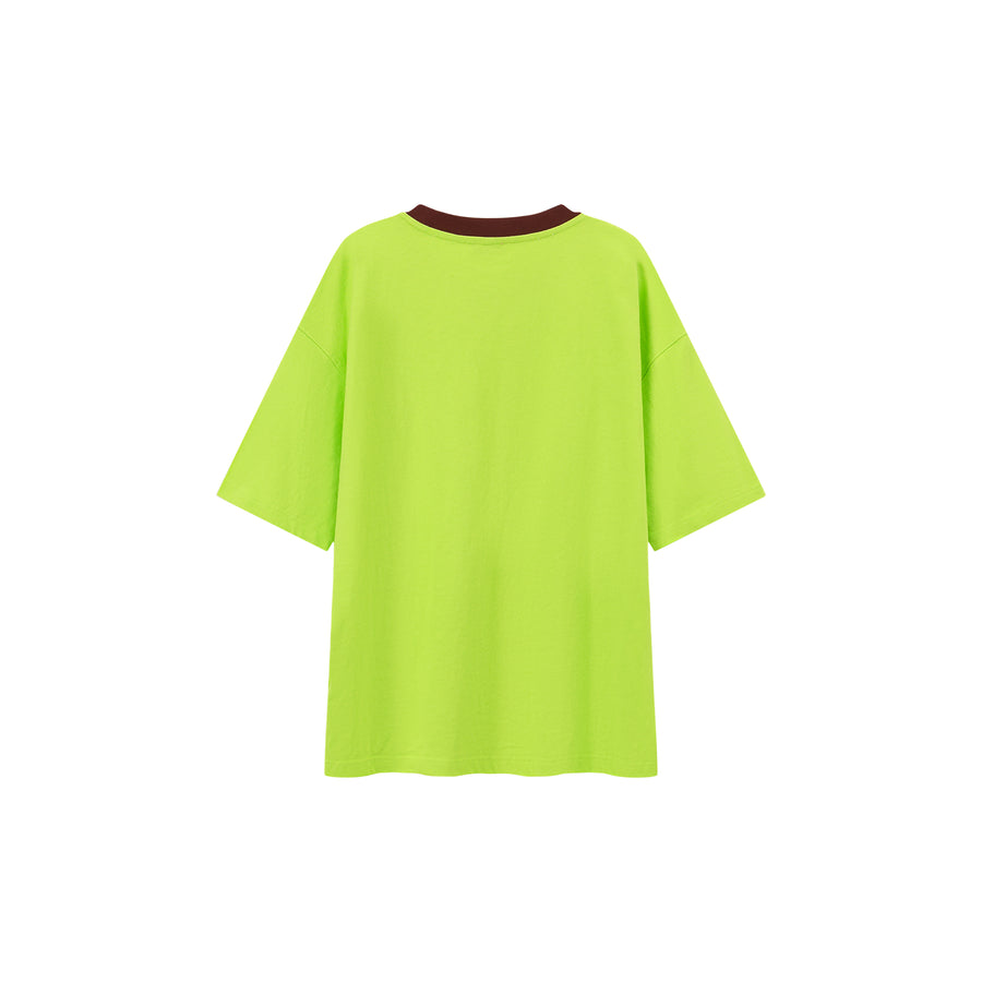 CHUU Lined Catcus Color Loose Fit T-Shirt