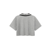 Chuu Lapel Loose Fit T-Shirt