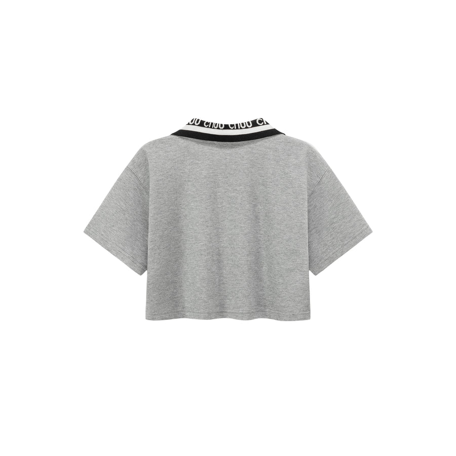 CHUU Chuu Lapel Loose Fit T-Shirt