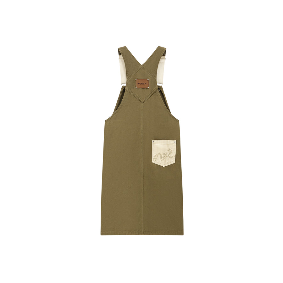 CHUU Noe Front Pocket Overall Dress