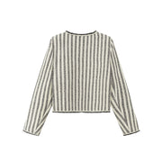 Cupcake Striped V-Neck Jacket