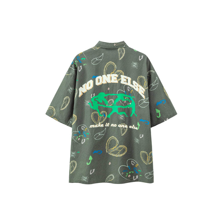 CHUU Broken Hearts Printed T-Shirt