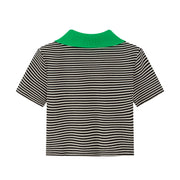 What You Want To Hear Stripes Polo Top