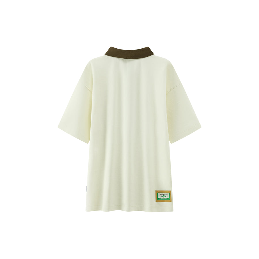 CHUU Skeleton Cowboy Polo T-Shirt