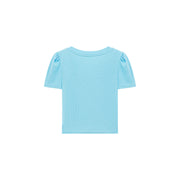 V-Neck Puff Sleeve T-Shirt