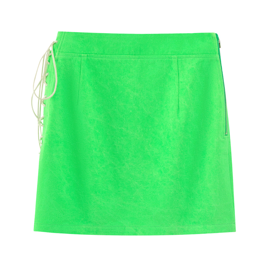 CHUU Candy Shirring Mini Skirt