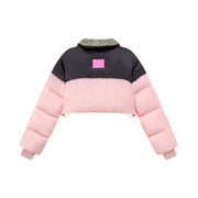 Pop Of Color Crop Padded Jacket