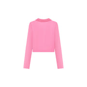 Pearl Mansion Polo Neck Cropped T-Shirt