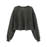 Loose Crop Sweatshirt