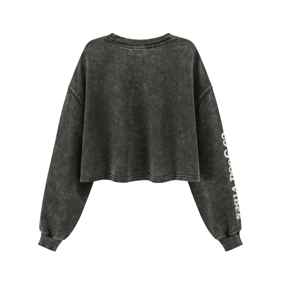 CHUU Loose Crop Sweatshirt