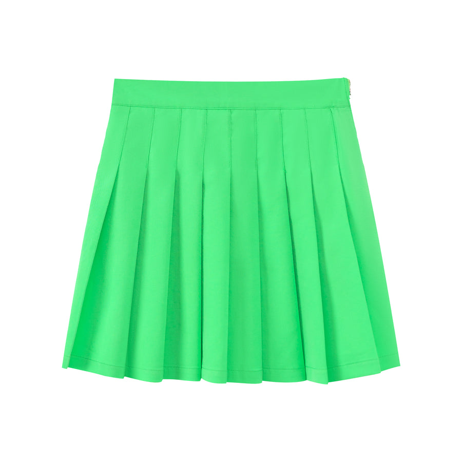 CHUU Bright Green Mini Tennis Skirt