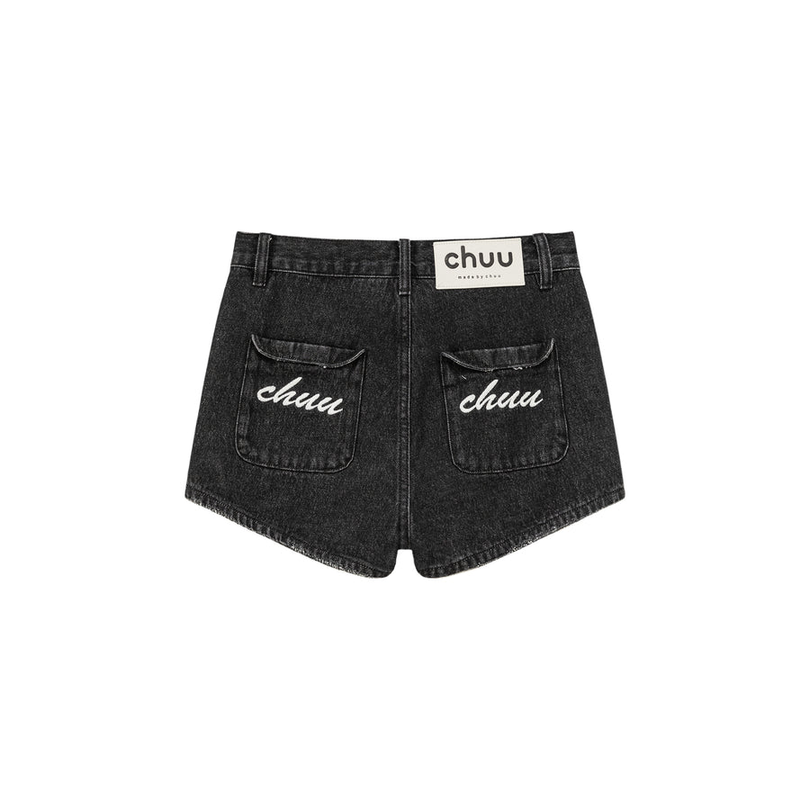 CHUU High Waist Denim Shorts