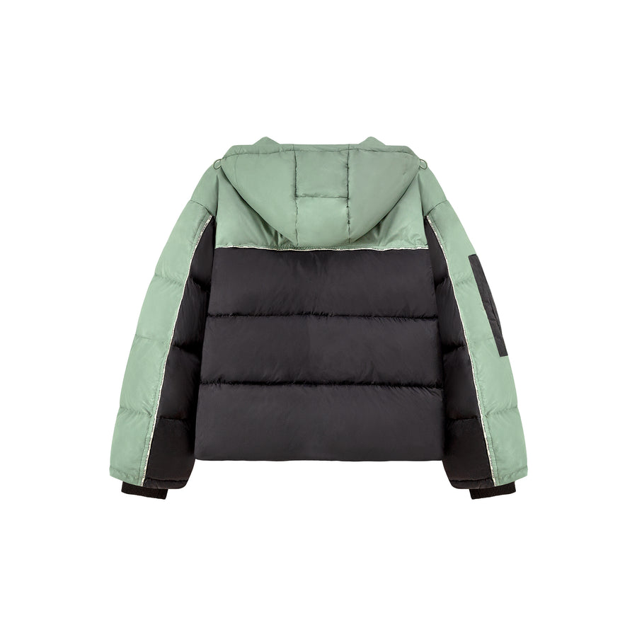 CHUU Two Tone Duck Down Puffer Coat