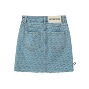 Where Stories Are Set Denim Skirt