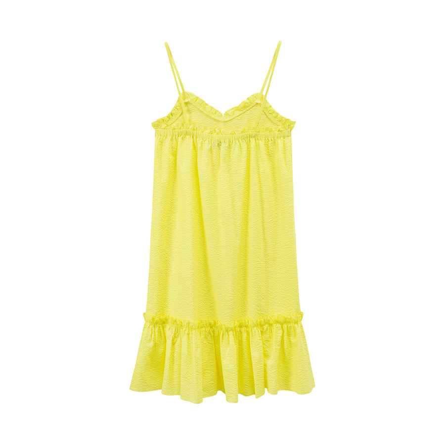 CHUU Sweet Summer Frills Cami Dress