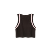 Line Point Angel Sleeveless Crop T-Shirt