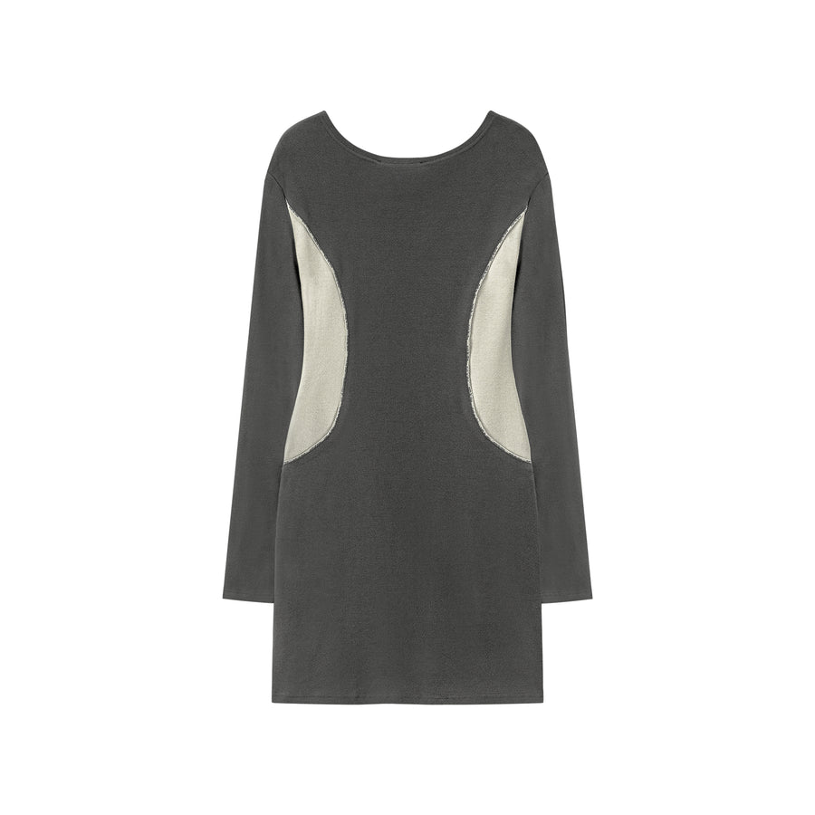 CHUU Square Neck Slim Dress